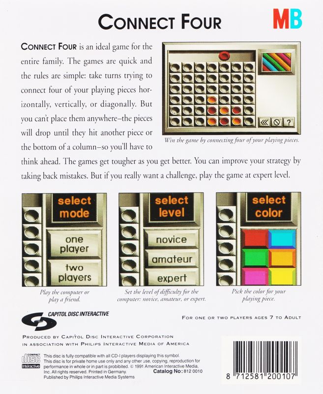 Connect Four box art for CD-i